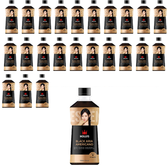 할리스 블랙 아리아 아메리카노, 550ml, 24개