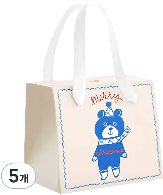 헬로우모리스 메리베어 뉴박스백, 혼합색상, 5개