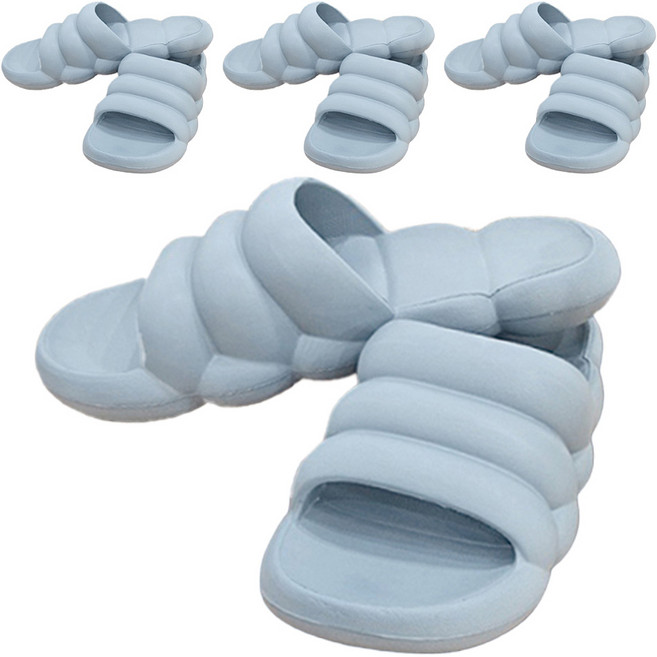 힐링스팟 구름슬리퍼, 블루, 4세트