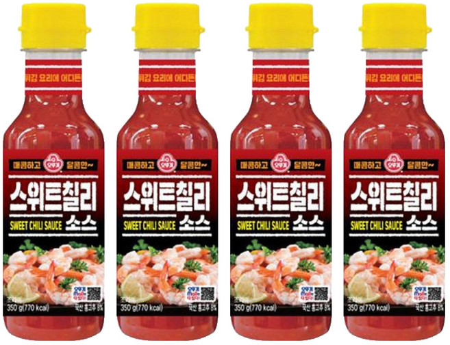오뚜기 스위트칠리소스, 350g, 4개