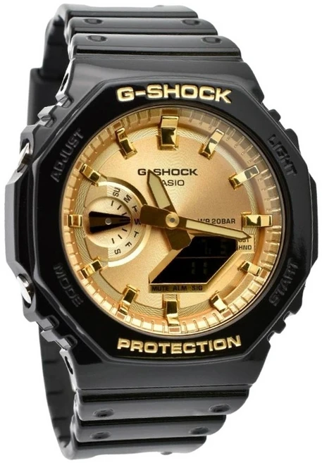 CASIO 卡西歐 G-SHOCK 農家橡樹 造型纖薄 雙顯腕錶 GA-2100GB-1ADR