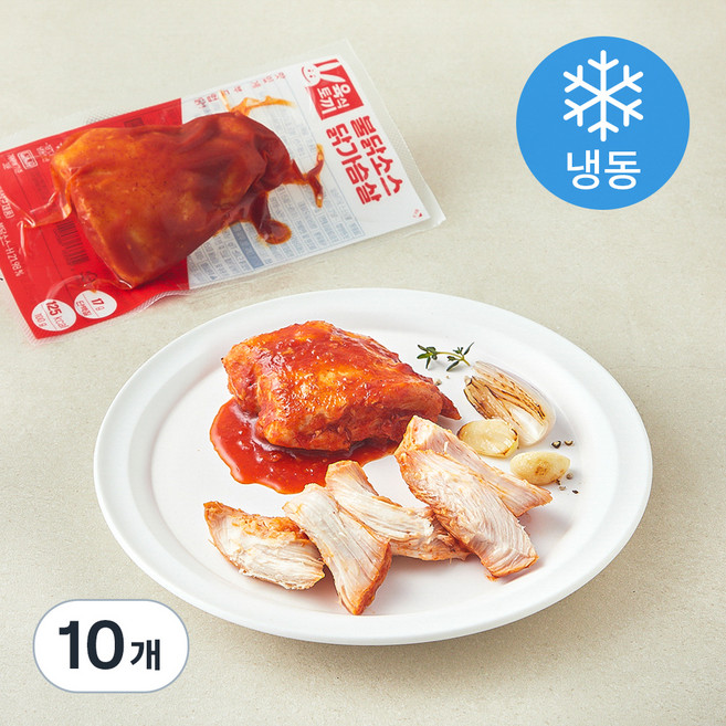 육식토끼 불닭소스 닭가슴살 (냉동), 100g, 10개, 1개입