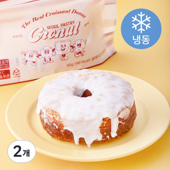 서울페이스트리 글레이즈 크로넛 (냉동), 95g, 1개입, 2개