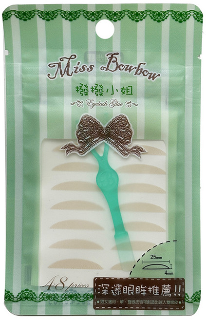Miss Bowbow 撥撥小姐 3M網狀雙眼皮貼 直徑25 x 4mm 48片, 02, 1組