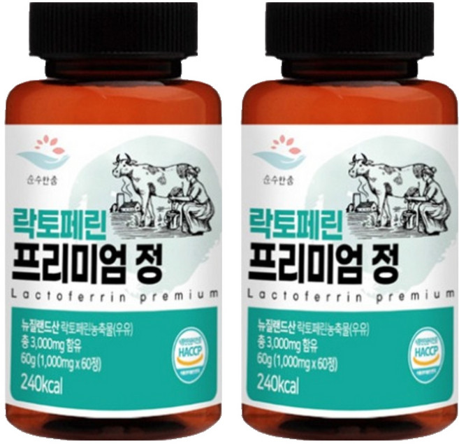 優質乳鐵蛋白錠, 60錠, 2罐