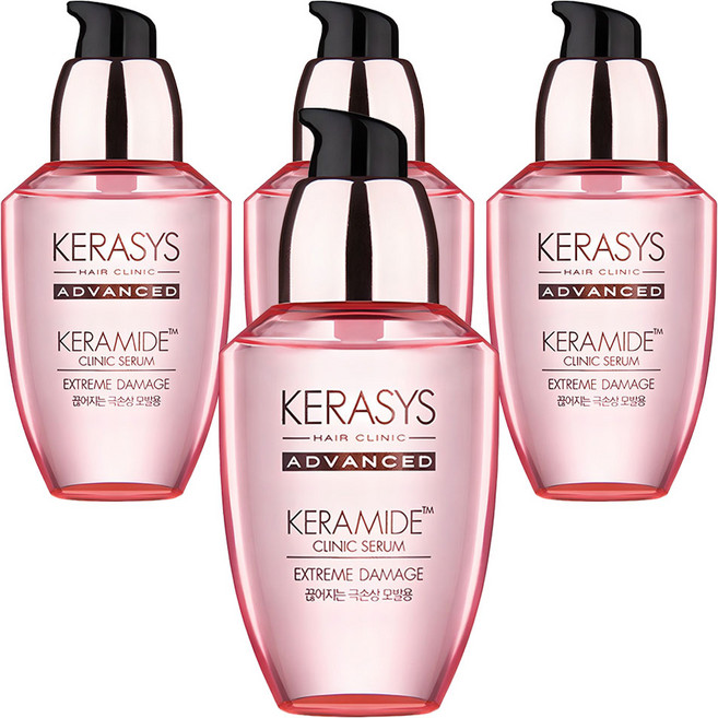 케라시스 케라마이드 극손상 헤어 클리닉 세럼, 70ml, 4개