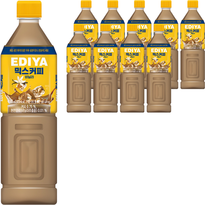 이디야 믹스커피 바닐라, 1L, 10개