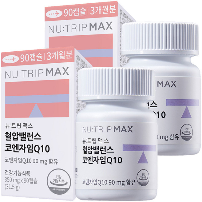 Nu-Trip 輔酶Q10膠囊 350mg, 90顆, 2個