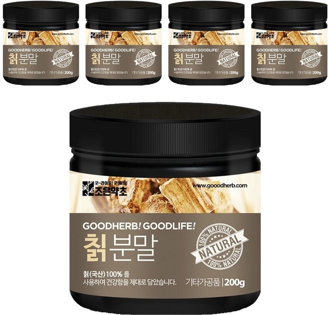 조은약초 칡 분말, 5개, 200g