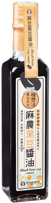 麻豆區農會 黑豆醬油, 230ml, 1瓶