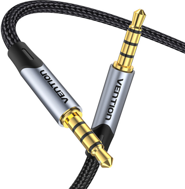 벤션 고급형 TRRS 4극 AUX 케이블, BAQHD 0.5m, 혼합색상