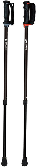 SINANO 安心健走杖, 黑色, 2個