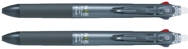 파이롯트 프릭션 2색 볼펜 0.38mm, 그레이, 2개