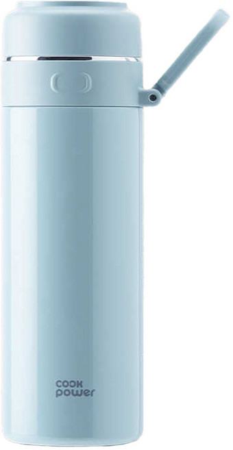 cook power 鍋寶 超真空提環陶瓷保溫杯, 綠色, 400ml, 1個