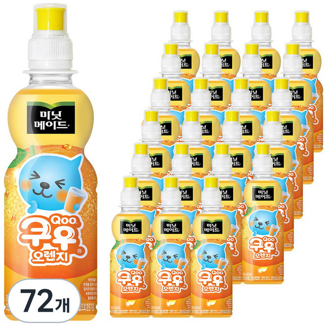 미닛메이드 쿠우 오렌지, 300ml, 72개