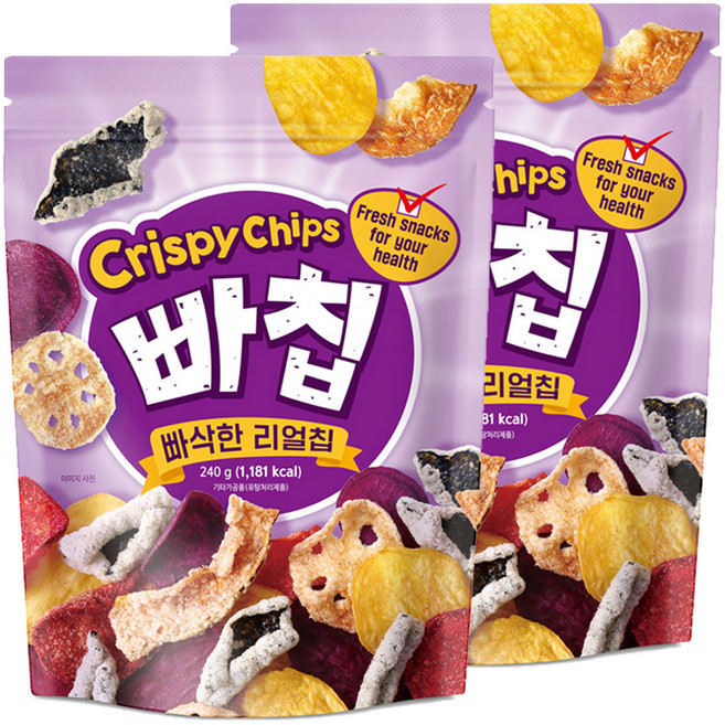 빠칩 원물간식, 240g, 2개