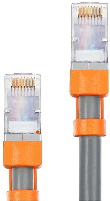 PowerSync 群加 CAT.8 40Gbps 抗搖擺超高速網路線/圓線 L8ER8100, 10m, 灰色, 1條