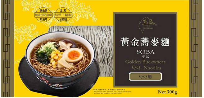 玉民 黃金蕎麥QQ麵, 300g, 1包