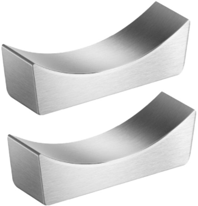 코이프 커브 스테인리스 수저받침, 실버, 2개
