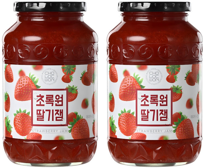 초록원 딸기잼, 1kg, 2개