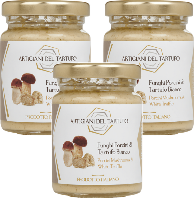 ARTIGIANI DEL TARTUFO 職人 白松露牛肝菌菇醬, 90g, 3罐
