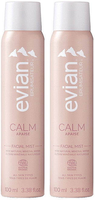 evian 依雲 超導活膚礦泉噴霧 舒緩鎮靜, 2瓶, 100ml