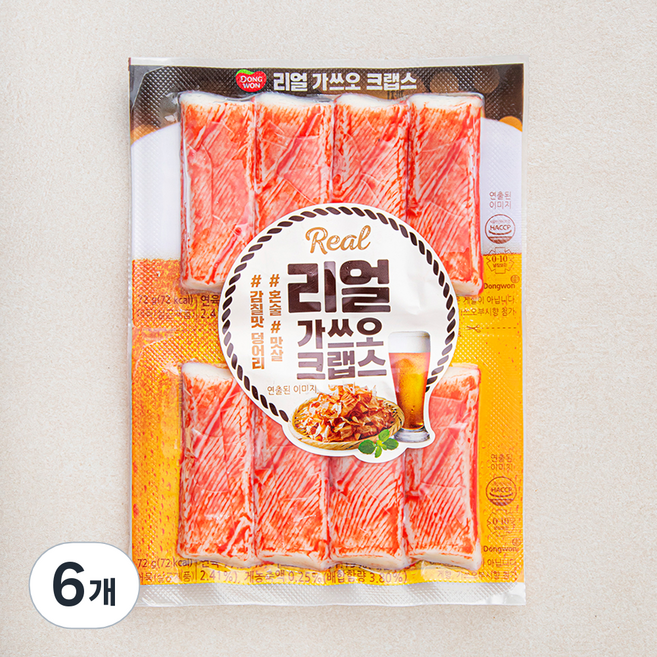 동원 리얼 가쓰오 크랩스, 144g, 6개