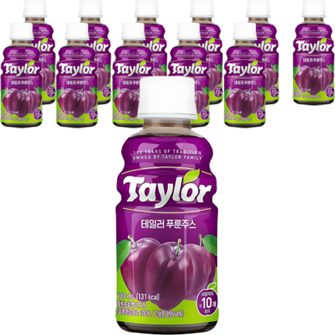 테일러 푸룬주스, 180ml, 12개