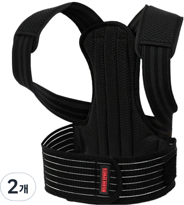 멜킨스포츠 리얼핏 밴드, 2개, 코튼블랙