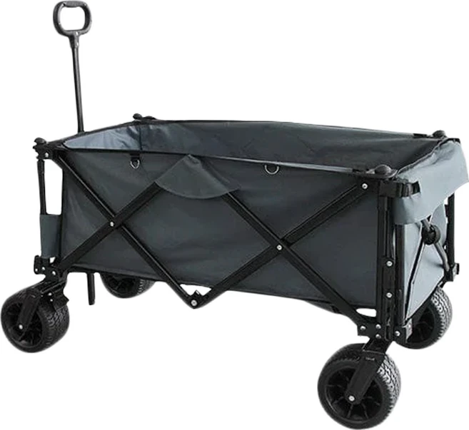 LIGFE 寬輪露營推車 可斜拉 耐重80KG, 灰色, 1個