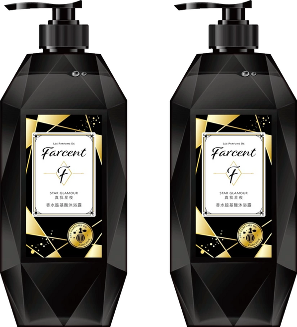 farcent 花仙子 胺基酸沐浴露 真我星夜, 780g, 2瓶