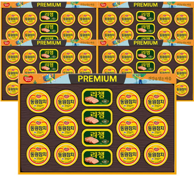 동원 통조림 선물세트 캔48호 + 부직포백, 5세트