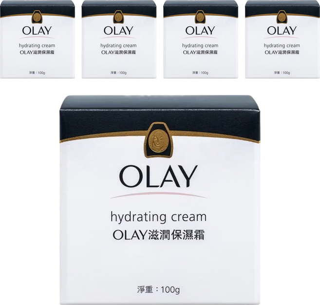OLAY 歐蕾 台灣公司貨 滋潤保溼霜, 100g, 5罐