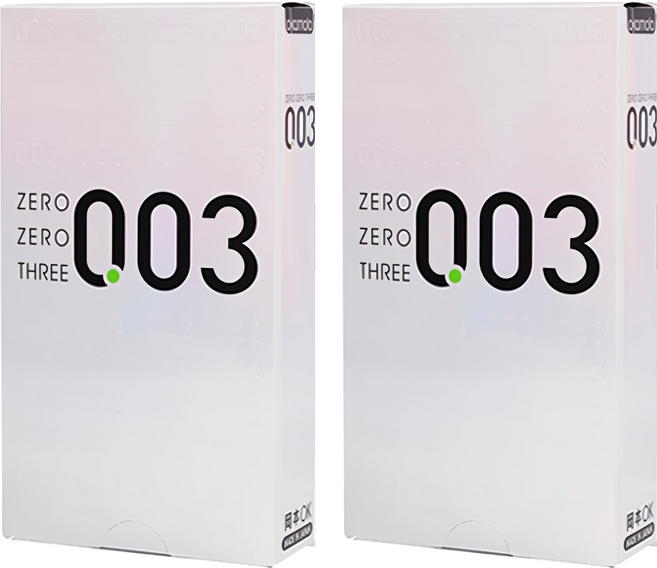 오카모토 0.03 플래티넘 초박형 콘돔, 10개입, 2개