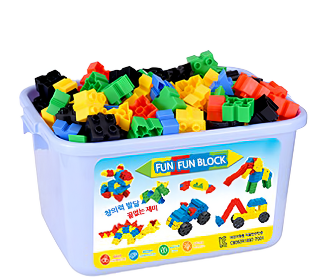 펀펀블록 400p, 혼합색상, 1세트