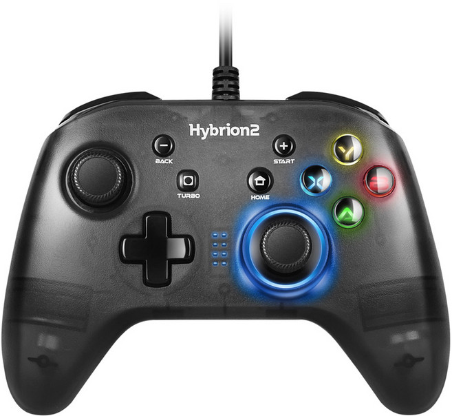 조이트론 PC 유선 컨트롤러 게임패드, 하이브리온2(블랙), 1개