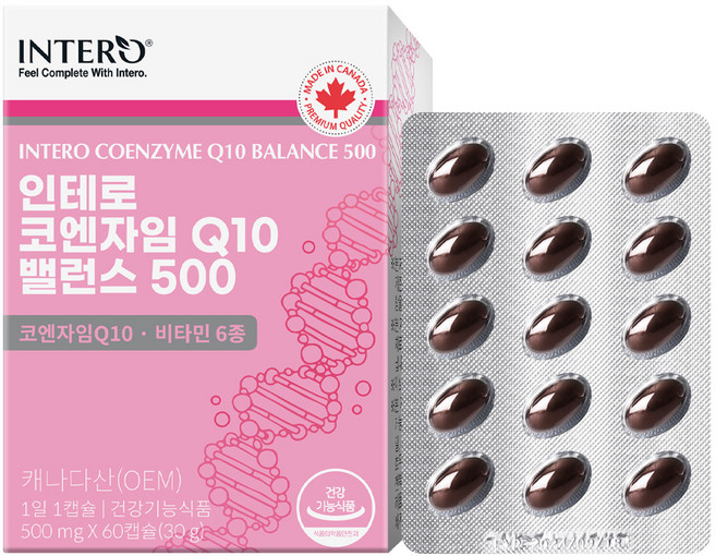 인테로 코엔자임Q10 코큐텐 30g, 60정, 1개