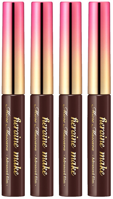 히로인메이크 마이크로 어드밴스드 필름 N 마스카라 4.5g, 브라운, 4개