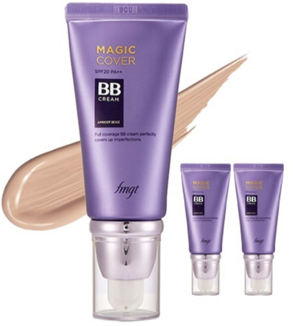 fmgt 매직 커버 비비크림 SPF20 PA++, V203 내추럴베이지, 45ml, 3개