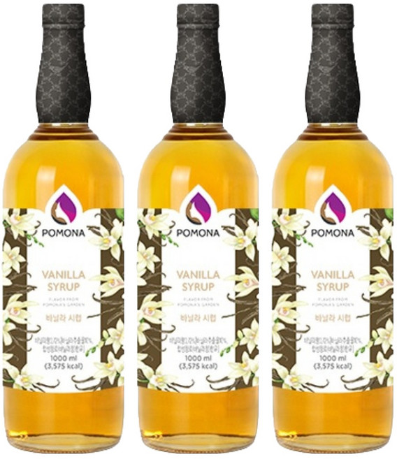 포모나 바닐라 시럽, 1L, 3개