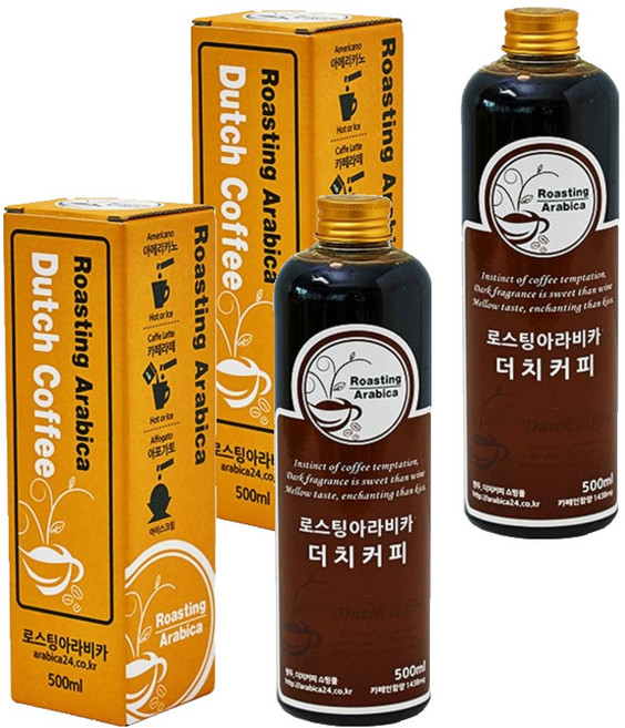 로스팅아라비카 에티오피아 시다모 G2 디카페인 더치커피 원액, 500ml, 2개, 1개입