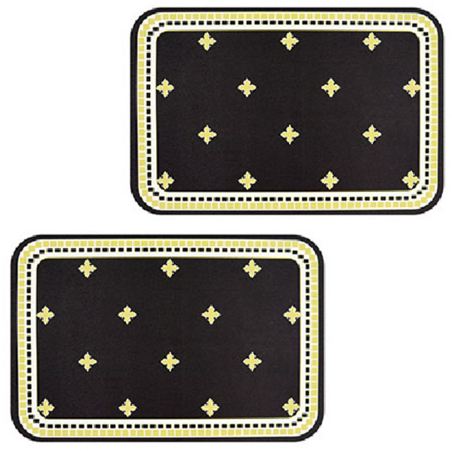 아이타 로맨틱 방수 식탁매트, 검은눈꽃, L(45 x 30 cm), 2개