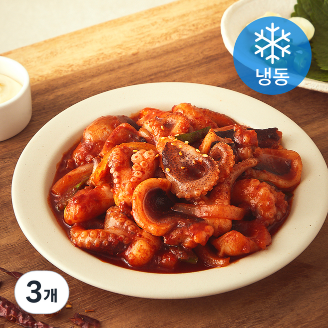 바담바담 길동 쭈꾸미볶음 매운맛 (냉동), 500g, 3개
