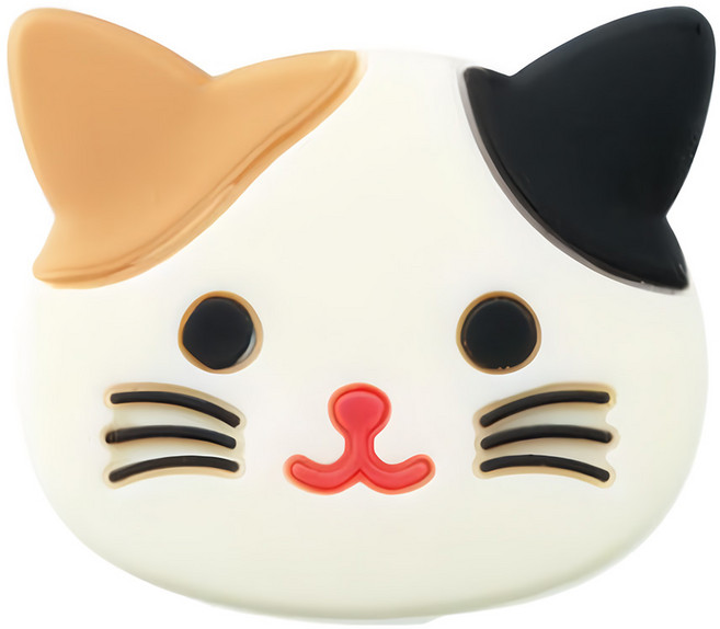 LIHIT LAB. PuniLabo 造型磁鐵 可愛造型矽膠磁鐵, 三花貓