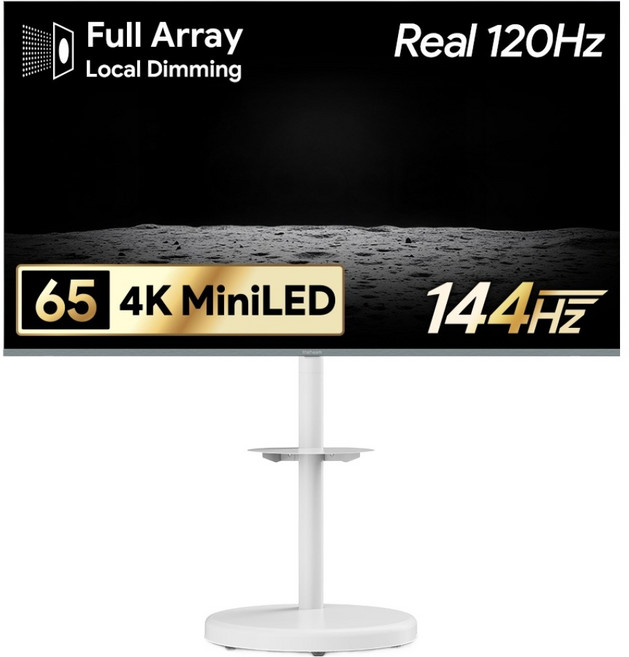 더함 4K UHD Mini LED 구글 스마트 TV + 삼탠바이미 스탠드 울트라 세트 방문설치, 165cm(65인치), UG651MINILED-SMART-GAMING144-24T1, 거치대형