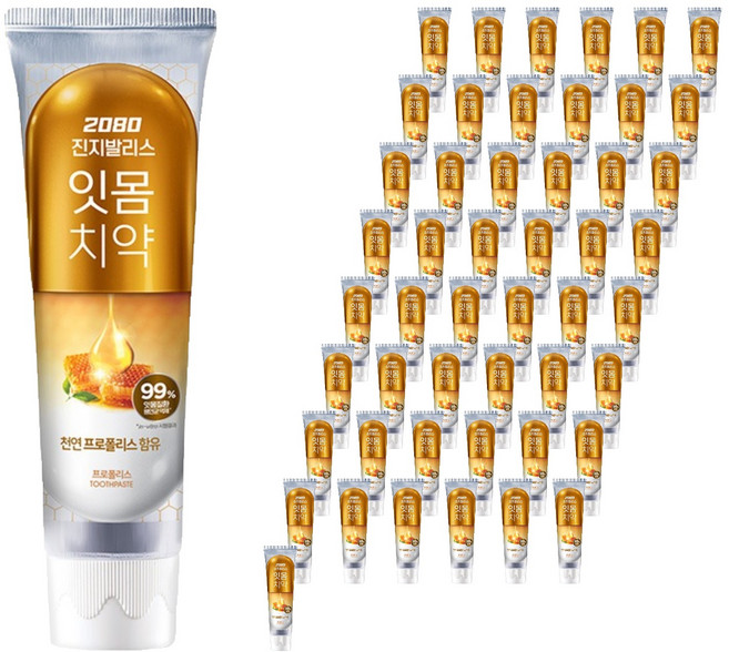 2080 진지발리스 프로폴리스 치약, 150g, 60개