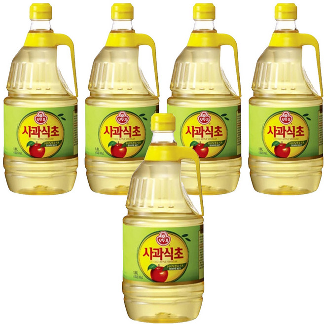 오뚜기 사과식초, 1.8L, 5개