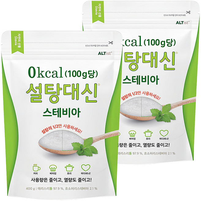 설탕대신 스테비아, 400g, 2개