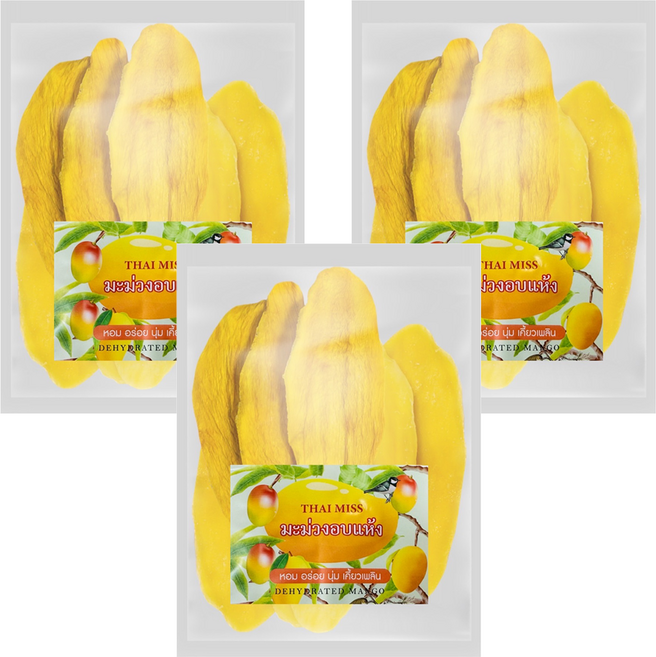 thai miss 泰想念 泰國芒果乾, 200g, 3包