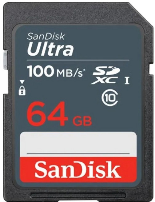 SanDisk 晟碟 Ultra SDXC UHS-I Card C10 記憶卡, 64GB, 1個